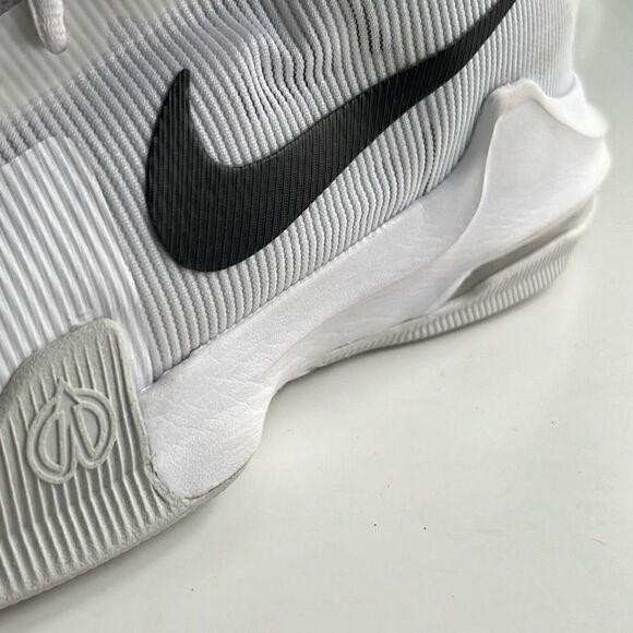Nike Air Max Impact 4 White Black Pure Platinum Basketball Trainers Mens 12.5 main image 3